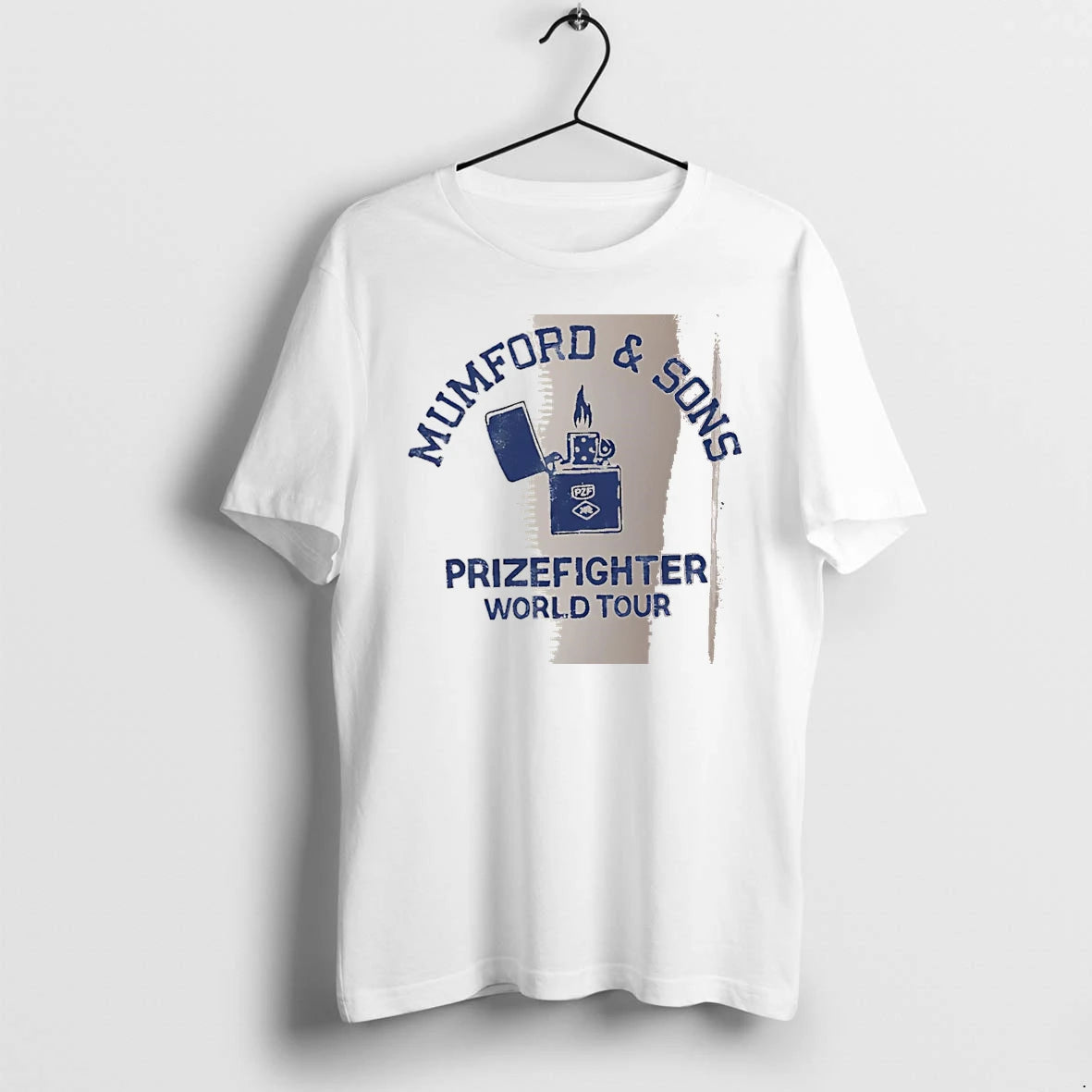 Officials Mumford Sons Prizefighter World Tour Zippo Lighter Logo White Premium T Shirt