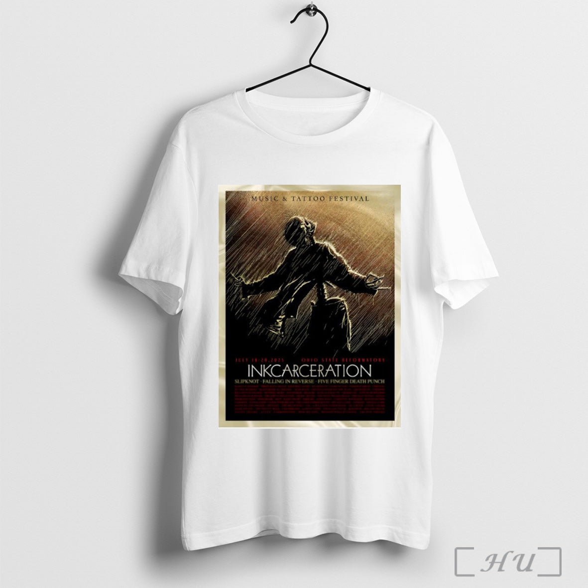 Officials Music Tattoo Festival Inkcarceration 2025 Poster Foil T Shirt