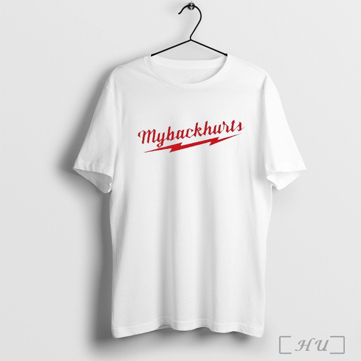 Officials Mybackhurts Retro Red Logo T Shirt