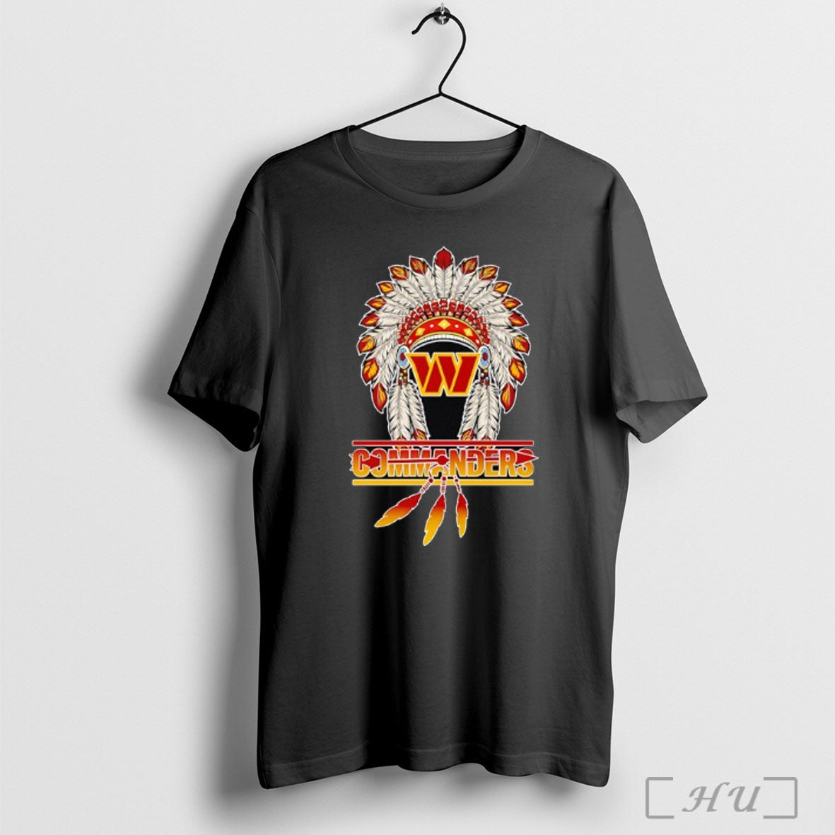 Officials Native American Washington Commanders Logo T Shirt