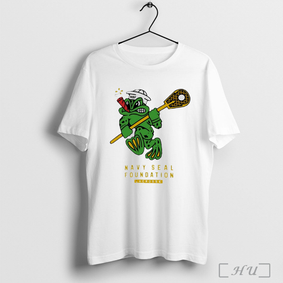 Officials Navy Seal Foundation Lacrosse Logo T Shirt