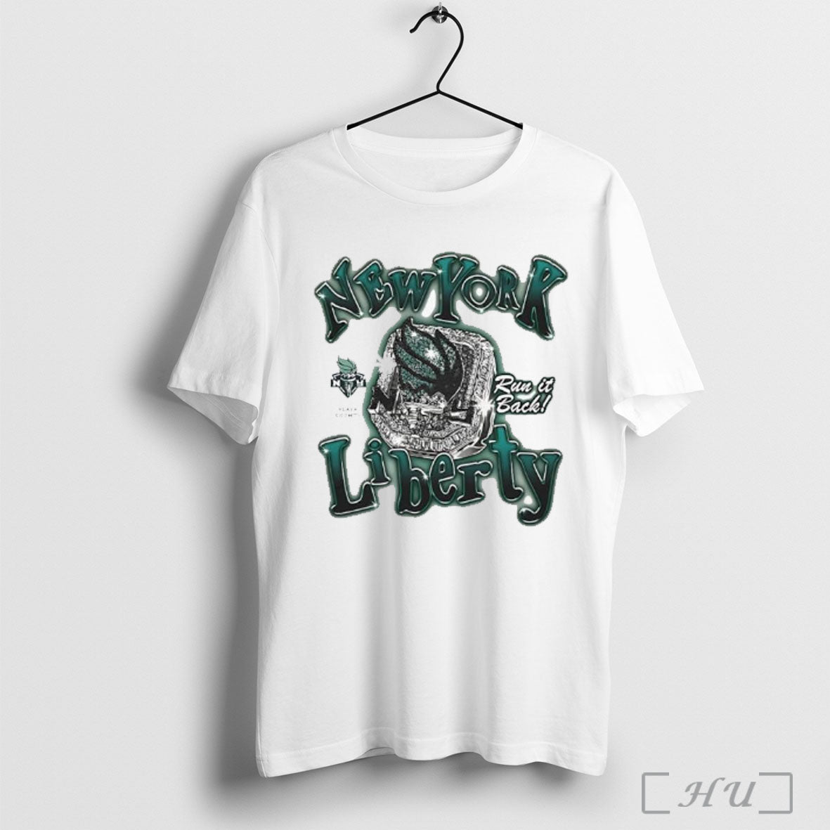 Officials New York Liberty Run It Back Ring Championship Ladies T Shirt