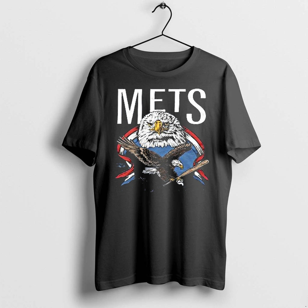 Officials New York Mets Americas Pastime Tri Blend Black T Shirt Sweater