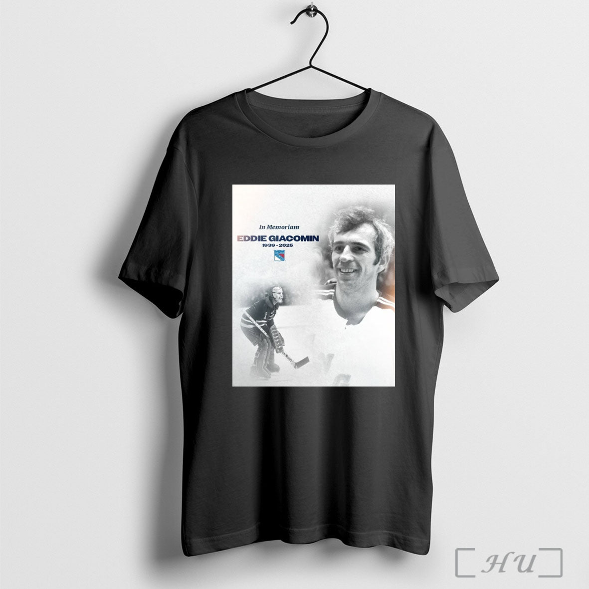 Officials New York Rangers In Memoriam Eddie Giacomin 1939 2025 T Shirt