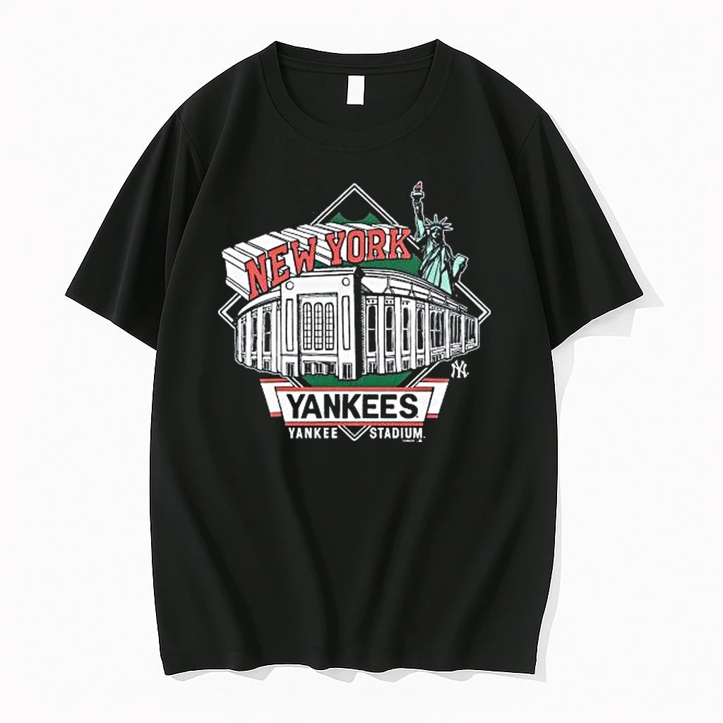 Officials New York Yankees Yankee Stadium Facade Black T Shirt Sweater