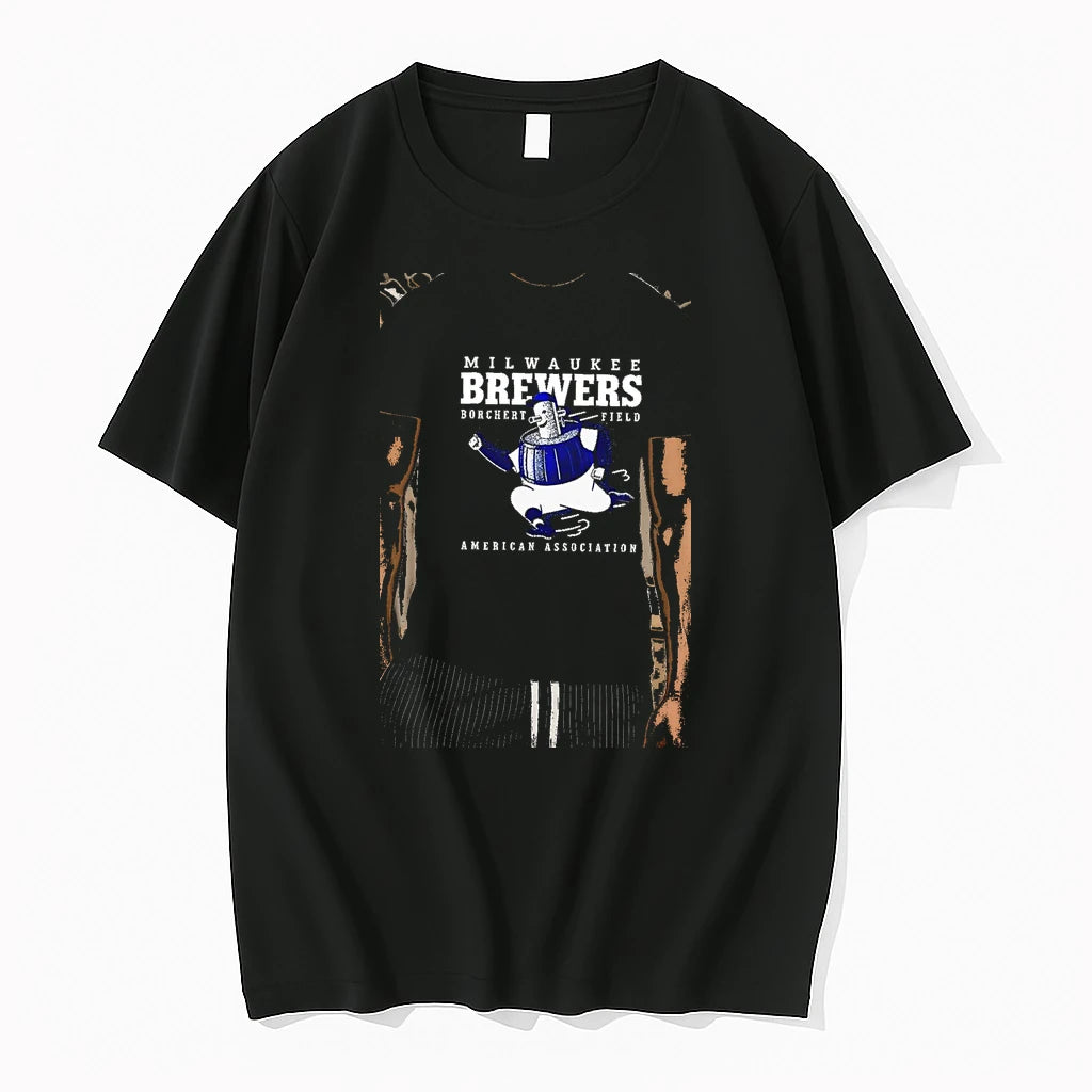 Officials Nice Milwaukee Brewers Borchert Field American Association Premium T Shirt