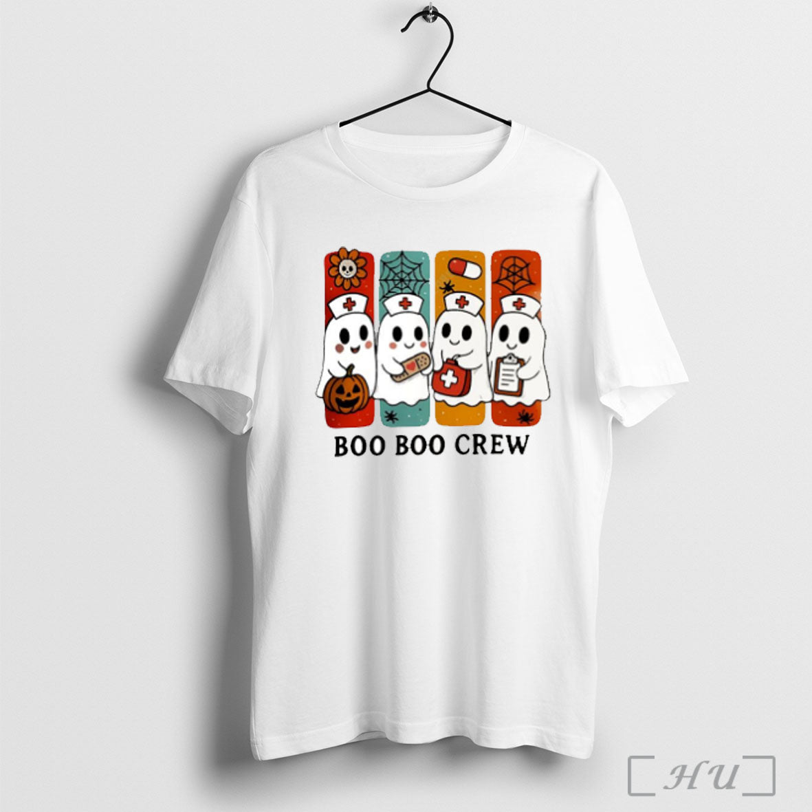 Officials Nurse Ghost Halloween Boo Boo Crew White S T Shirt