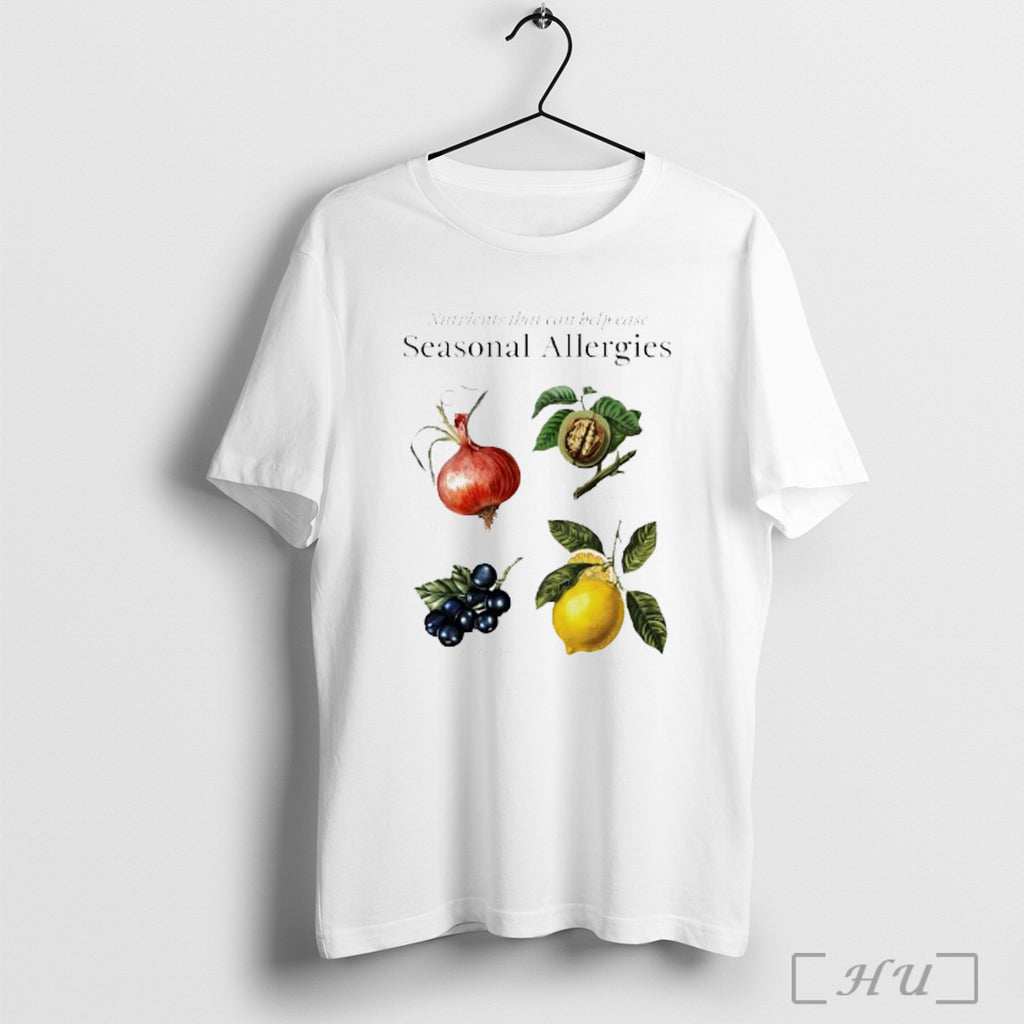 Officials Nutrients Against Allergies Quercetin Bromelain Vitamin C Graphic T Shirt