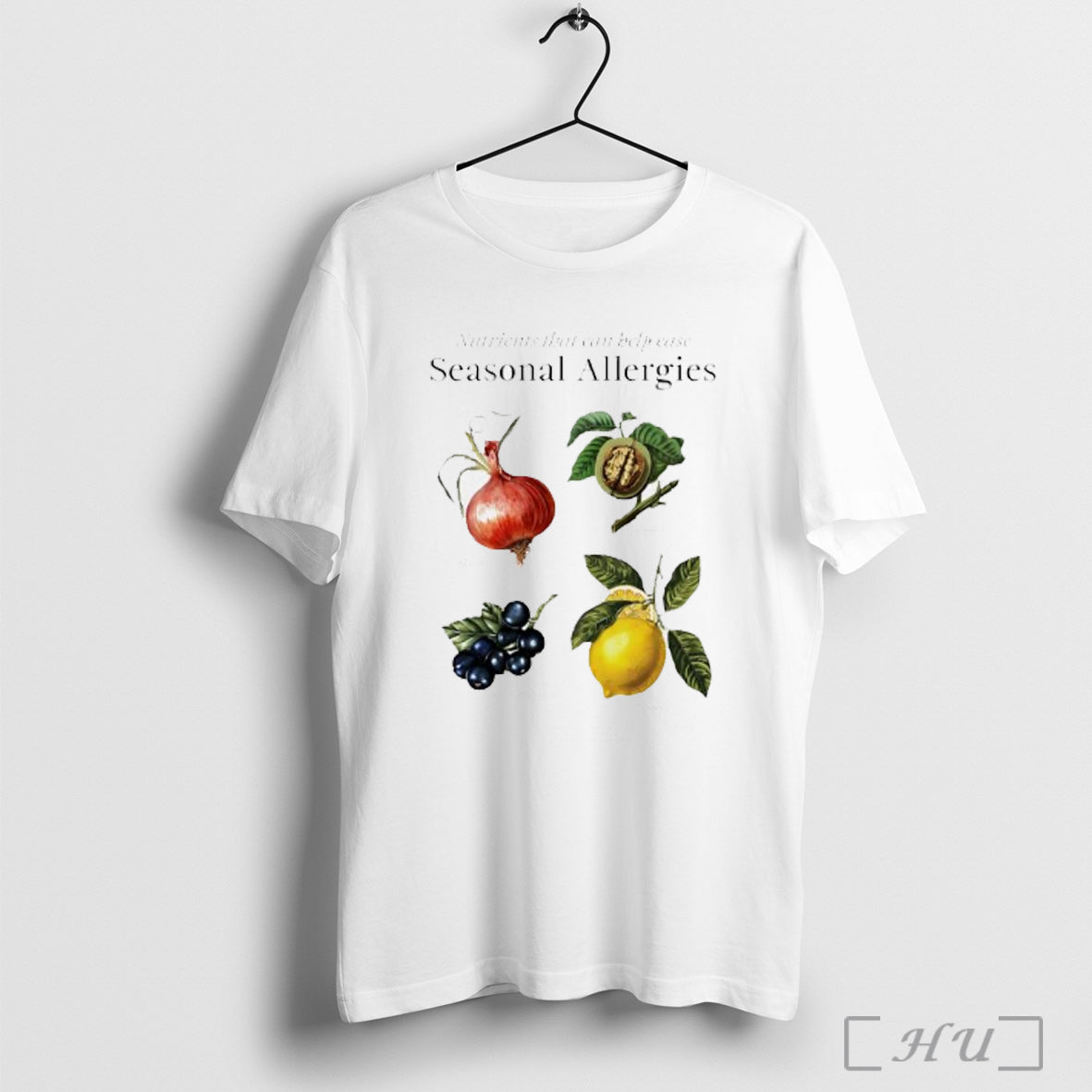 Officials Nutrients Against Allergies Quercetin Bromelain Vitamin C Graphic T Shirt