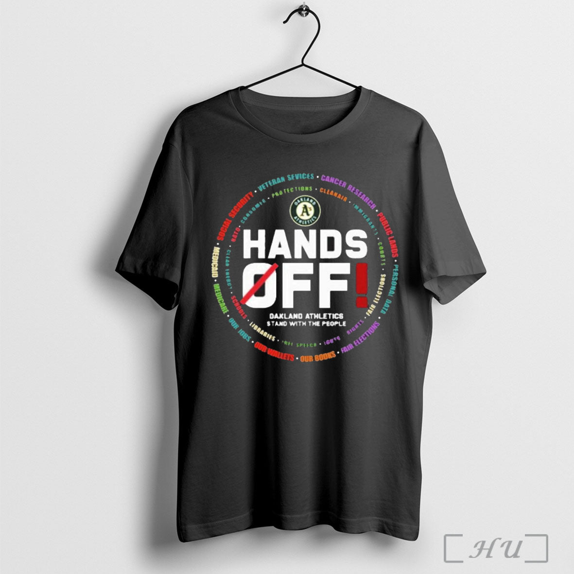 Officials Oakland Athletics Logo Hands Off Seattle Mariners Stand With The People T Shirt