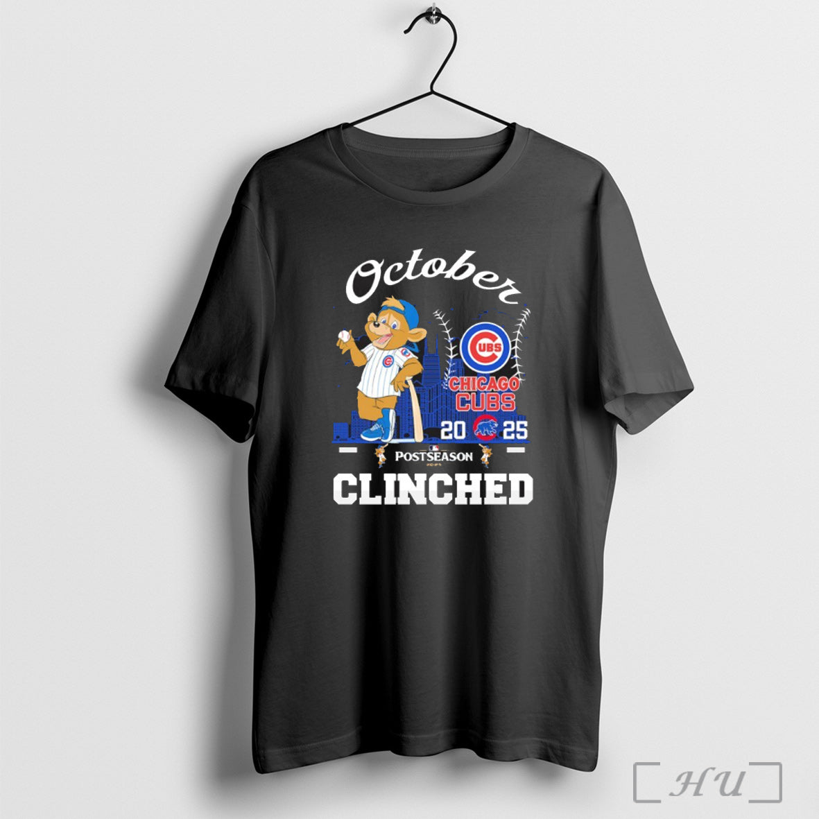 Officials October Chicago Cubs 2025 Postseason Cinched T Shirt