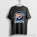Officials Oklahoma City Thunder Loud City Logo T Shirt