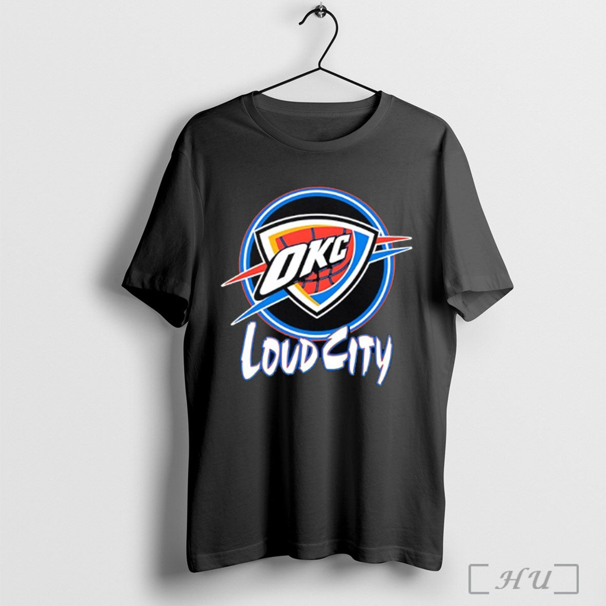 Officials Oklahoma City Thunder Loud City Logo T Shirt