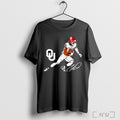 Officials Oklahoma Football Ceedee Lamb Superstar Pose Signature Style T Shirt