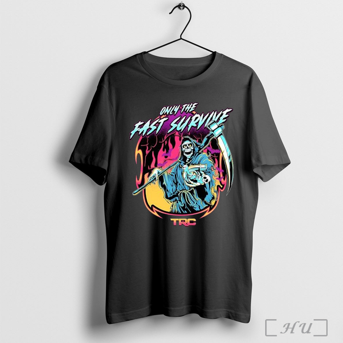 Officials Only The Fast Survive Grim Reaper Trc Halloween T Shirt