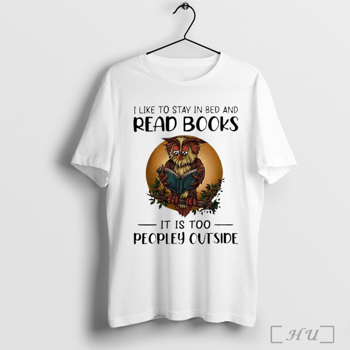 Officials Owl I Like To Stay In Bed And Read Books T Shirt