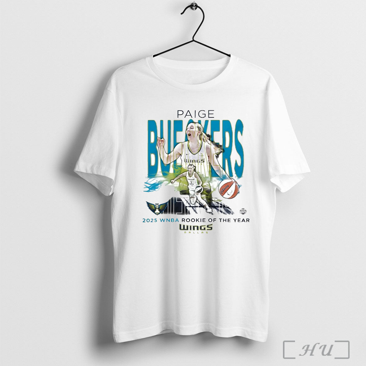 Officials Paige Bueckers 2025 Wnba Rookie Of The Year Dallas Wings T Shirt