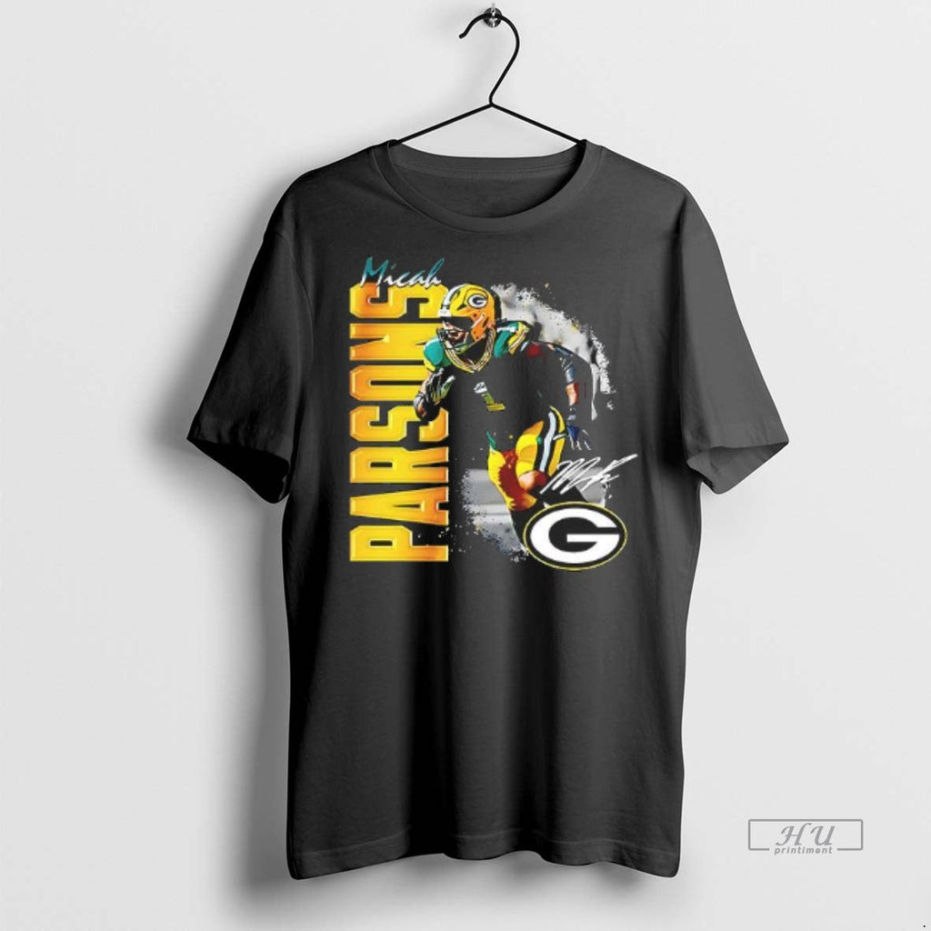 Officials Parsons Momentum Green Bay Packers Big And Tall 1 Classic Tee Shirt Sweater