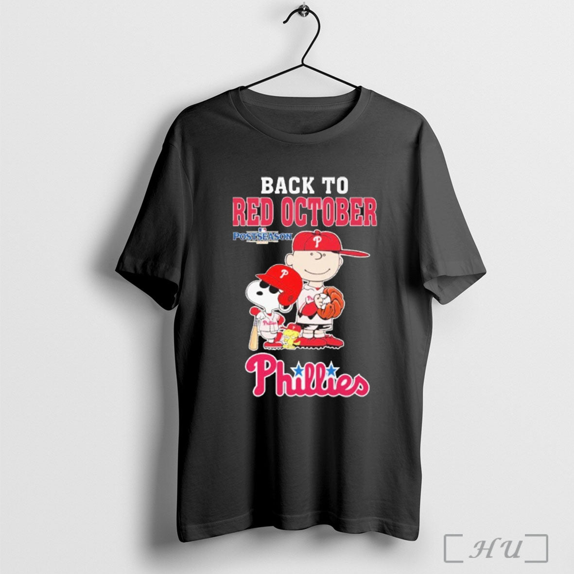 Officials Peanuts Phillies Back To Red October Postseason T Shirt