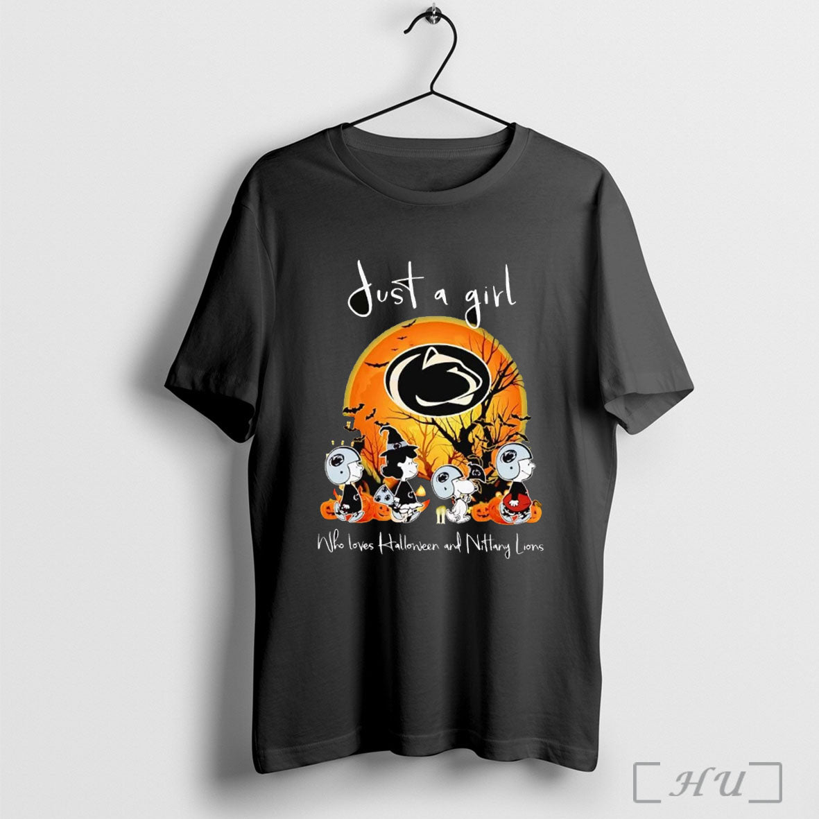 Officials Peanuts Just A Girl Who Love Halloween And Nittany Lions T Shirt