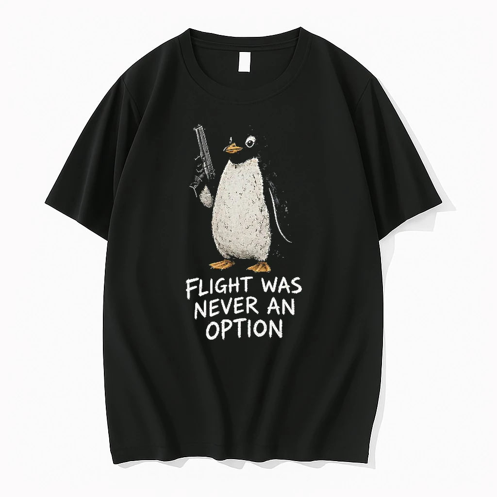 Officials Penguin With Gun Flight Was Never An Option Women Premium T Shirt