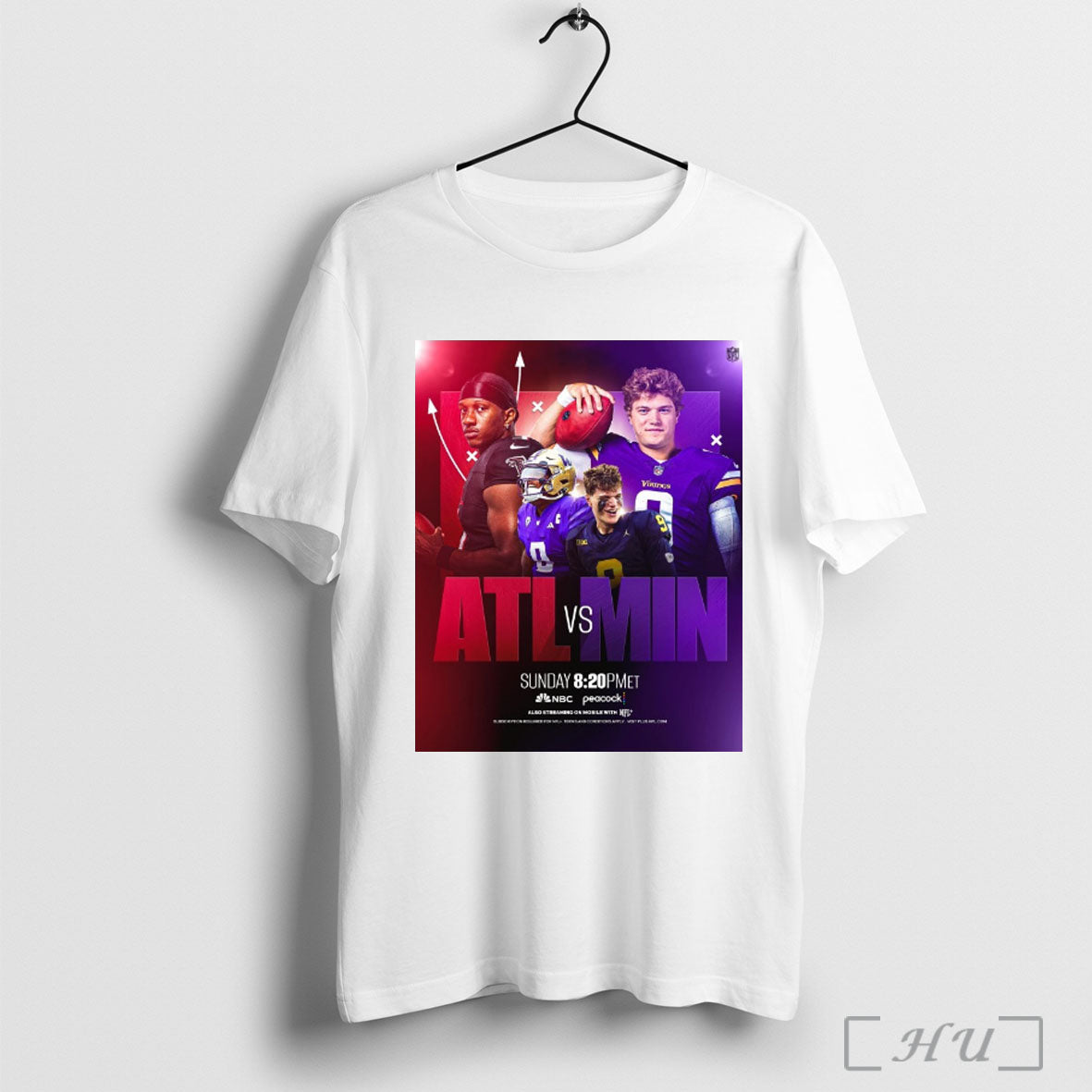 Officials Penix Atlanta Falcons Vs Mccarthy Minnesota Vikings Round 2 2025 Poster T Shirt