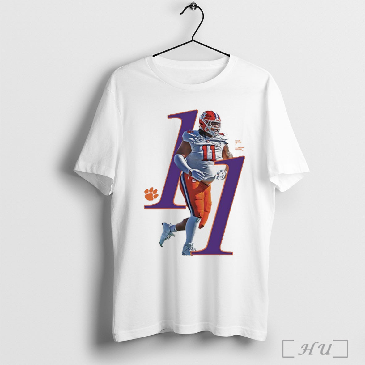 Officials Peter Woods 11 Clemson Tigers 2025 Ncaa Player T Shirt