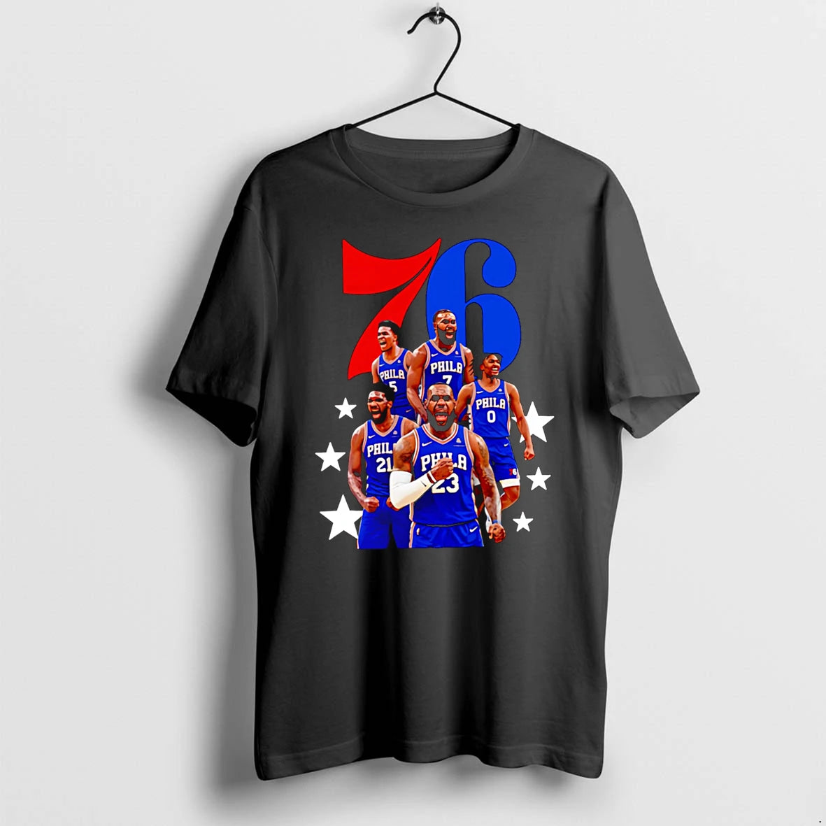 Officials Philadelphia 76ers Starting Five Premium T Shirt