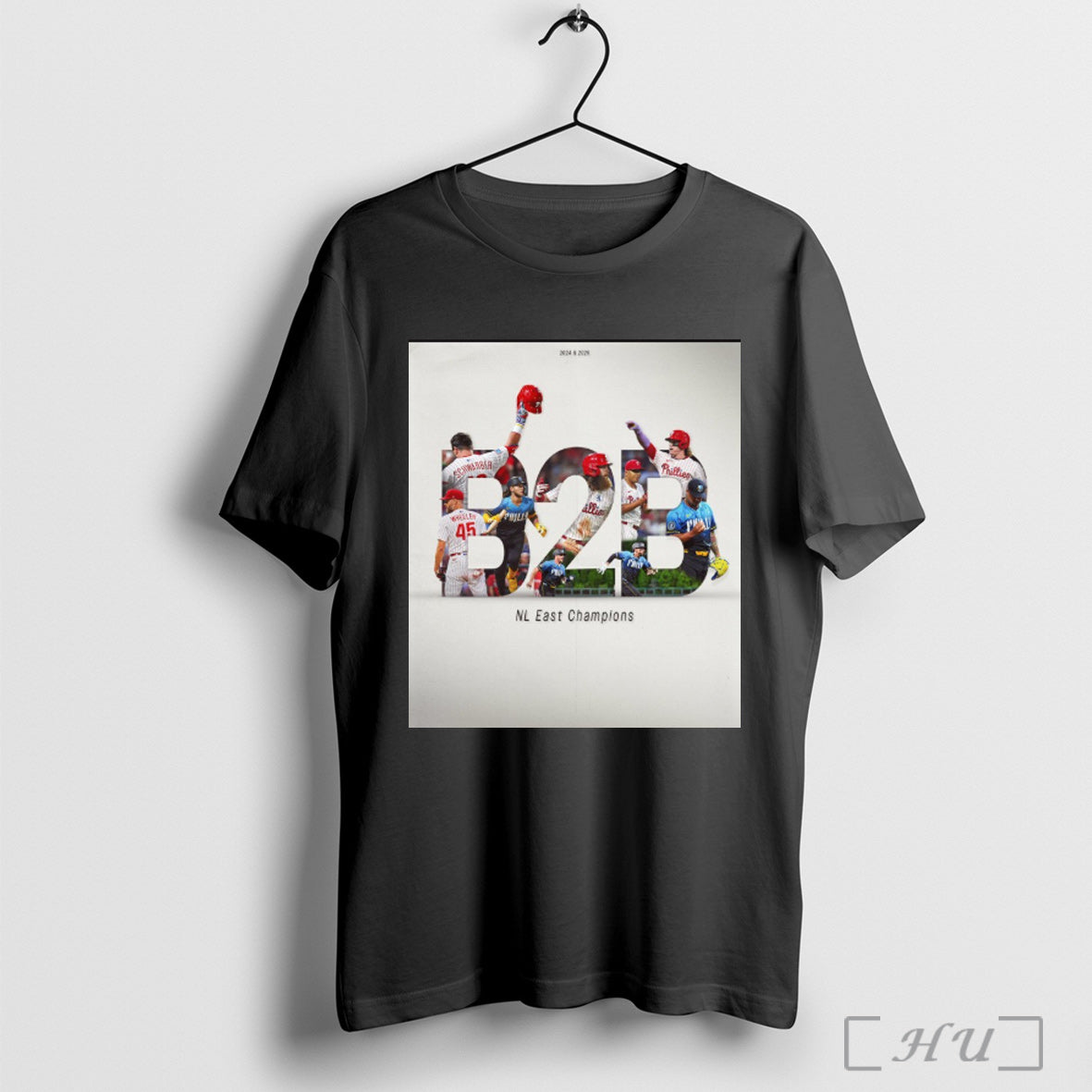 Officials Philadelphia Phillies B2b Back To Back 2025 Nl East Division Champs Graphic
