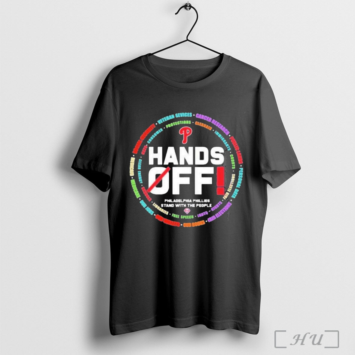 Officials Philadelphia Phillies Logo Hands Off Seattle Mariners Stand With The People T Shirt