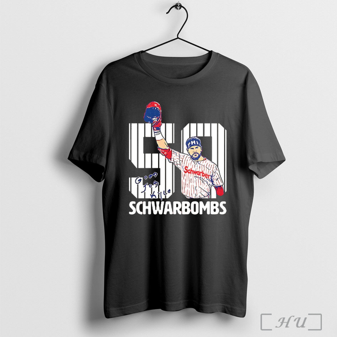 Officials Philadelphia Phillies Mlb Kyle Schwarber 50 Schwarbombs T Shirt