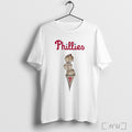 Officials Philadelphia Phillies Fitted Triple Scoop Ice Cream T Shirt
