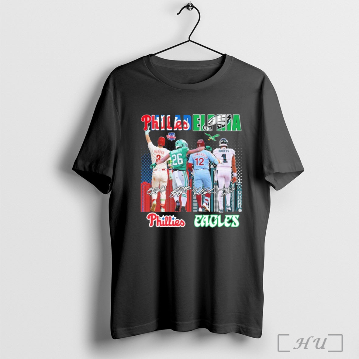 Officials Philadelphia Sports Teams Harper Barkley Schwarber And Hurts T Shirt