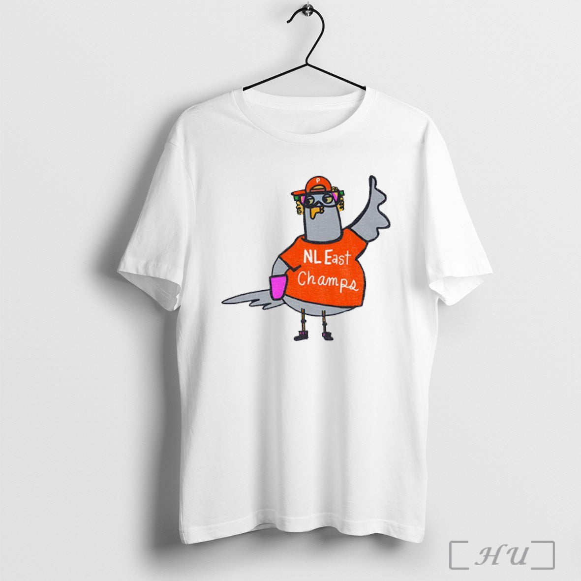 Officials Pigeon Philadelphia Phillies Baseball Nl East Champs Cartoon T Shirt