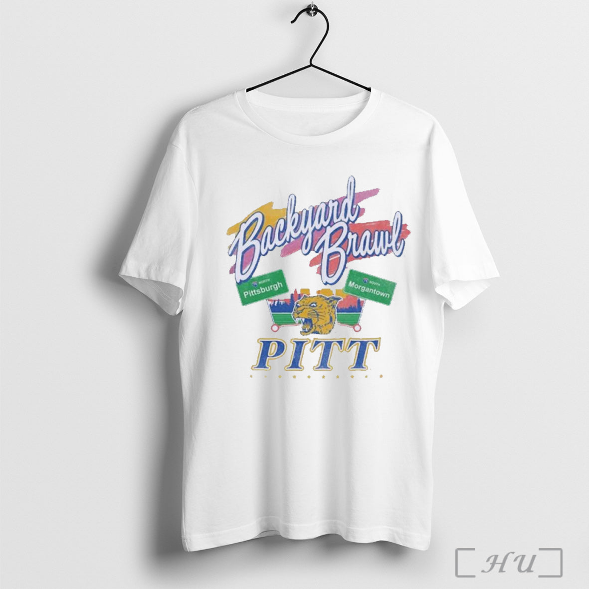 Officials Pitt Panthers Backyard Brawl Ringer T Shirt