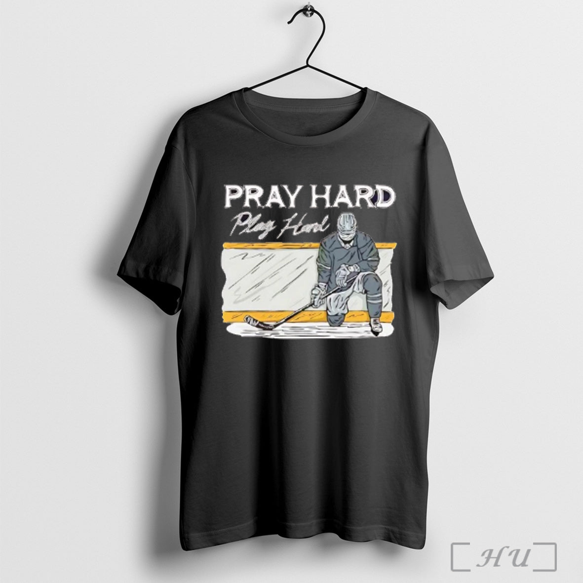 Officials Pittsburgh Penguins Pray Hard Play Hard T Shirt
