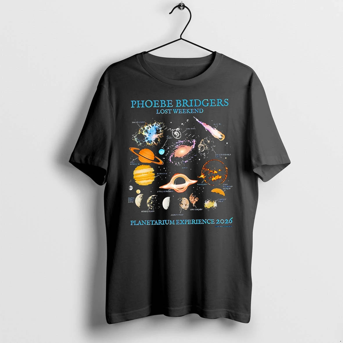 Officials Planetarium Experience 2026 Phoebe Bridgers Lost Weekend Premium T Shirt