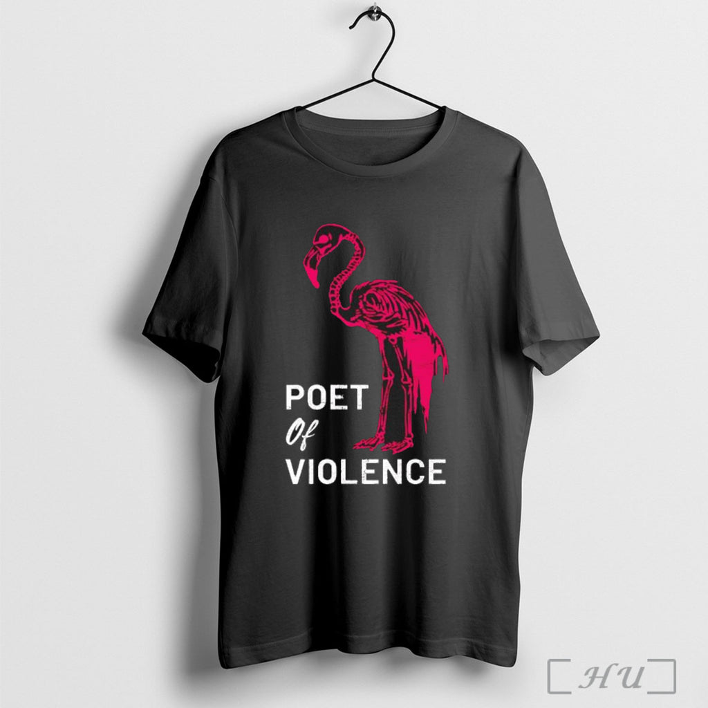 Officials Poet Of Violence Flamingo Skeleton T Shirt