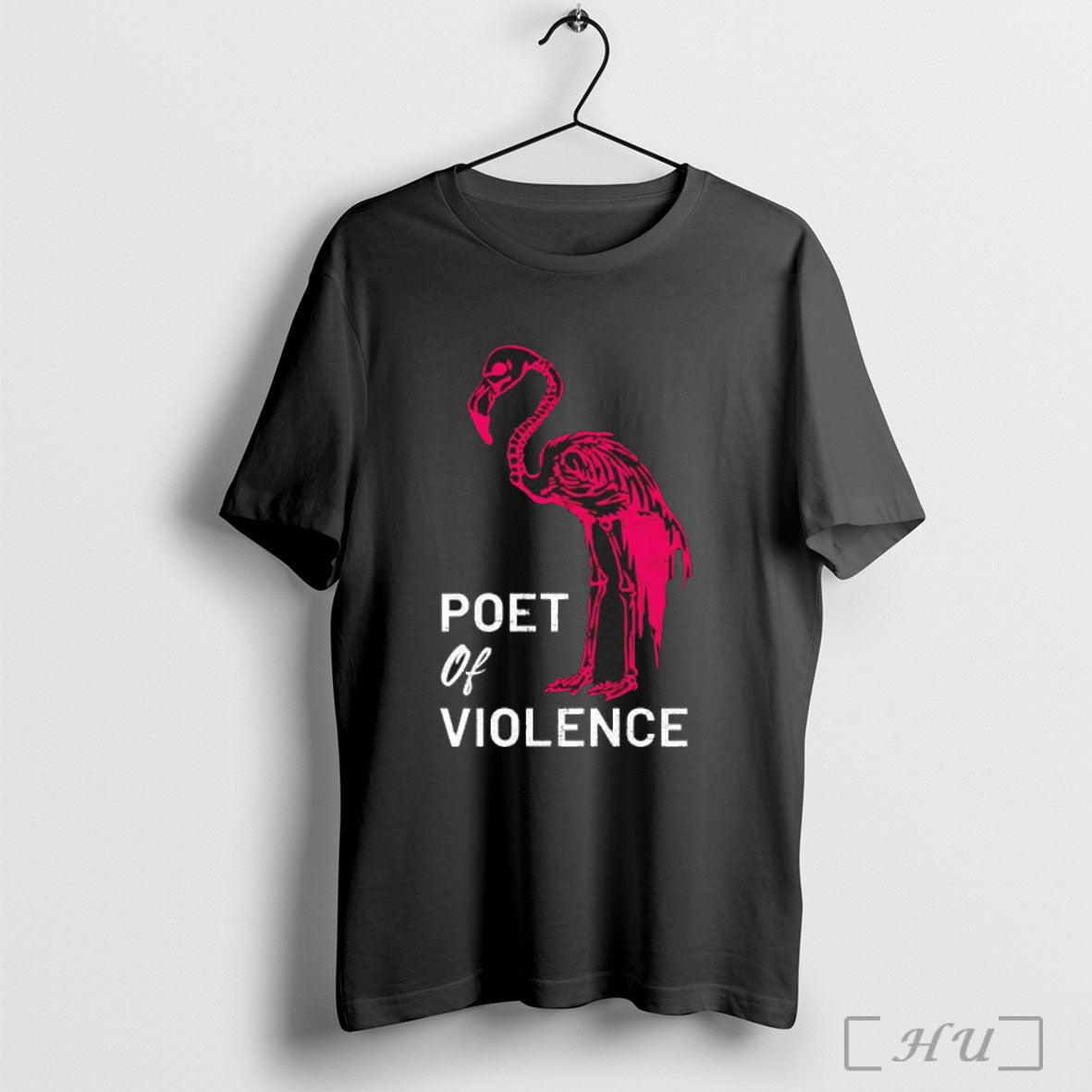 Officials Poet Of Violence Flamingo Skeleton T Shirt
