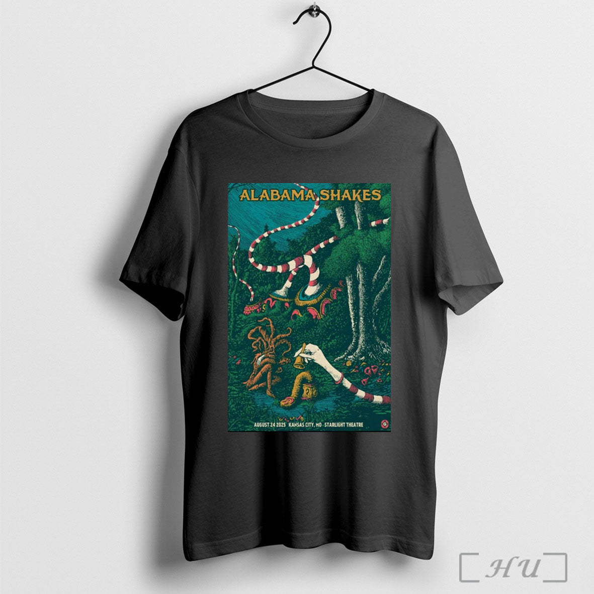 Officials Poster Alabama Shakes August 24 2025 Kansas City Mo Starlight Theatre T Shirt
