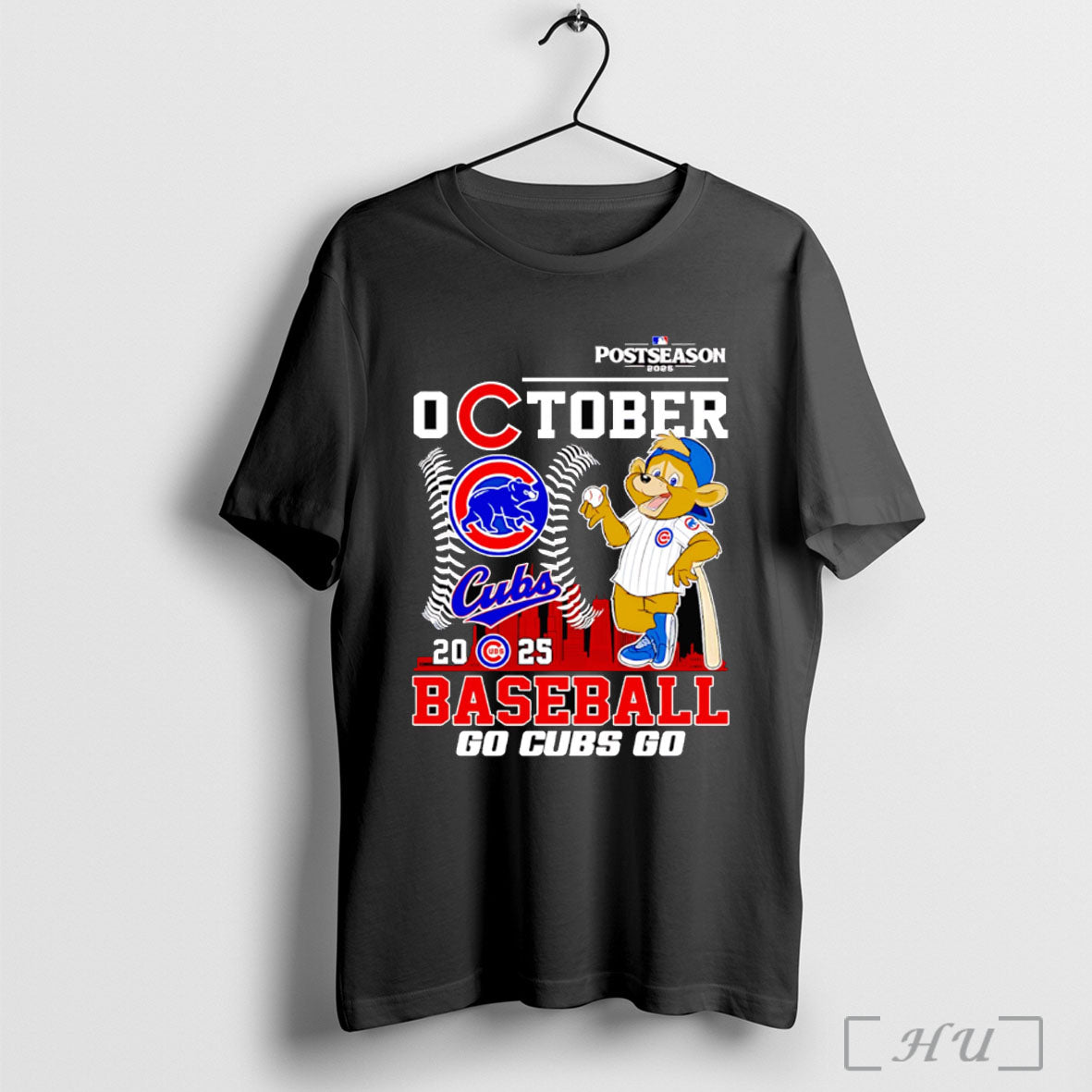 Officials Postseason October 2025 Baseball Chicago Cubs Mascot T Shirt