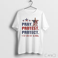 Officials Pray Protest Charlie Kirk T Shirt