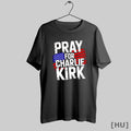 Officials Pray For Charlie Kirk Us Flag T Shirt