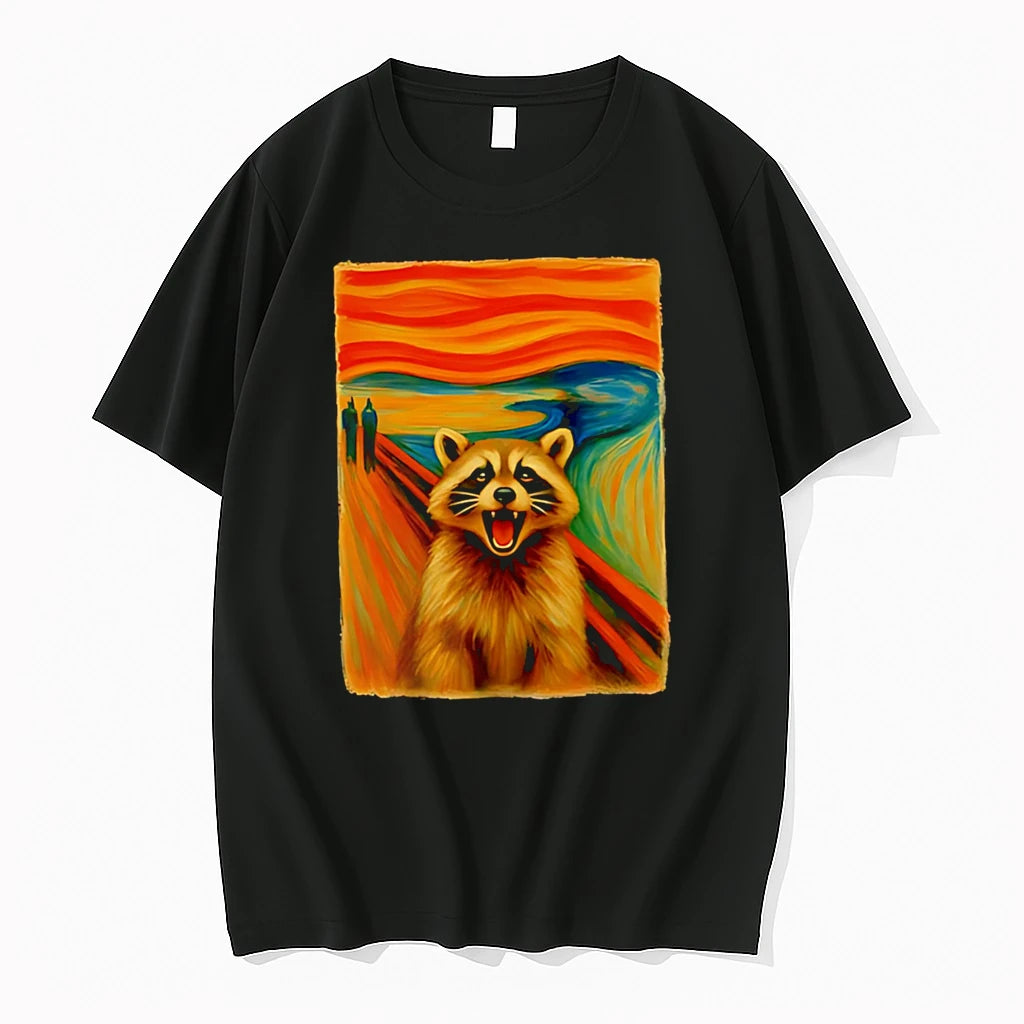 Officials Raccoon The Scream Premium T Shirt
