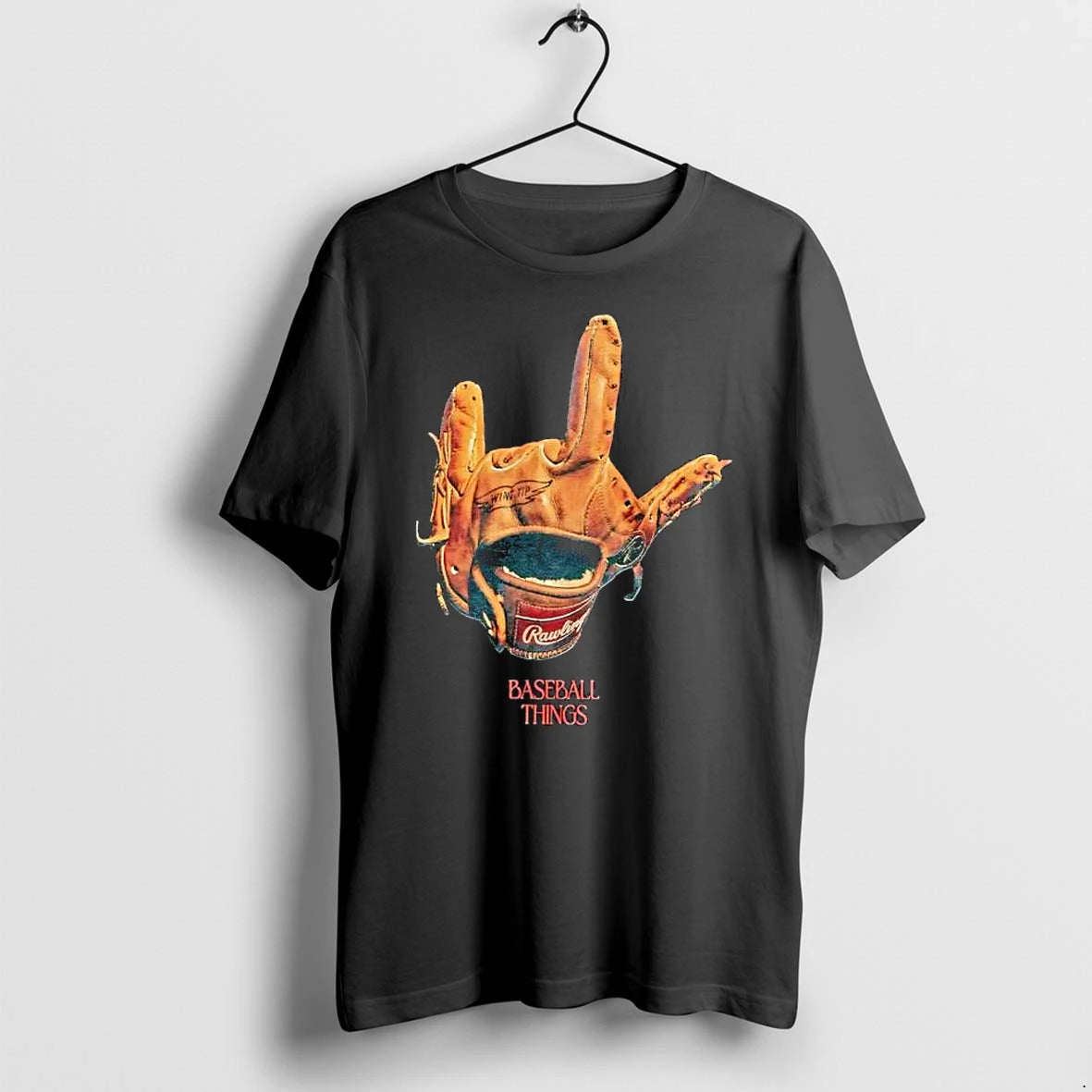 Officials Rawlings Wing Tip Baseball Glove Hand Sign Baseball Things Premium T Shirt