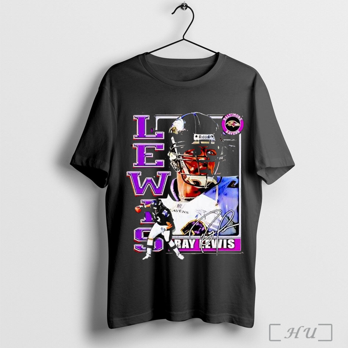 Officials Ray Lewis Baltimore Ravens Signature Retro T Shirt