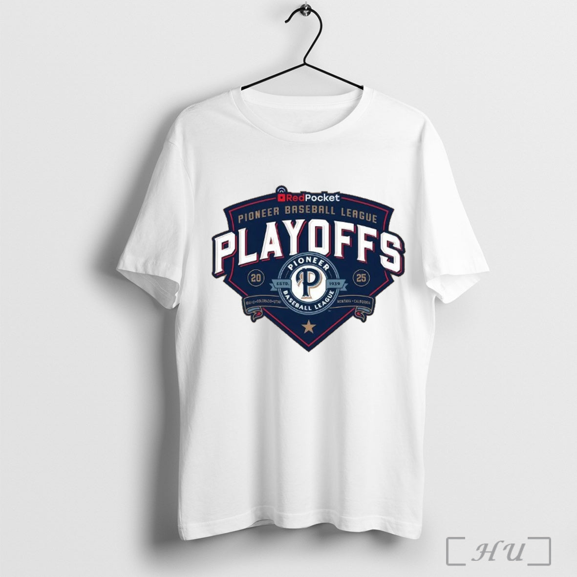 Officials Red Pocket Pioneer Baseball League Playoffs 2025 Fan Gear Unisex T Shirt
