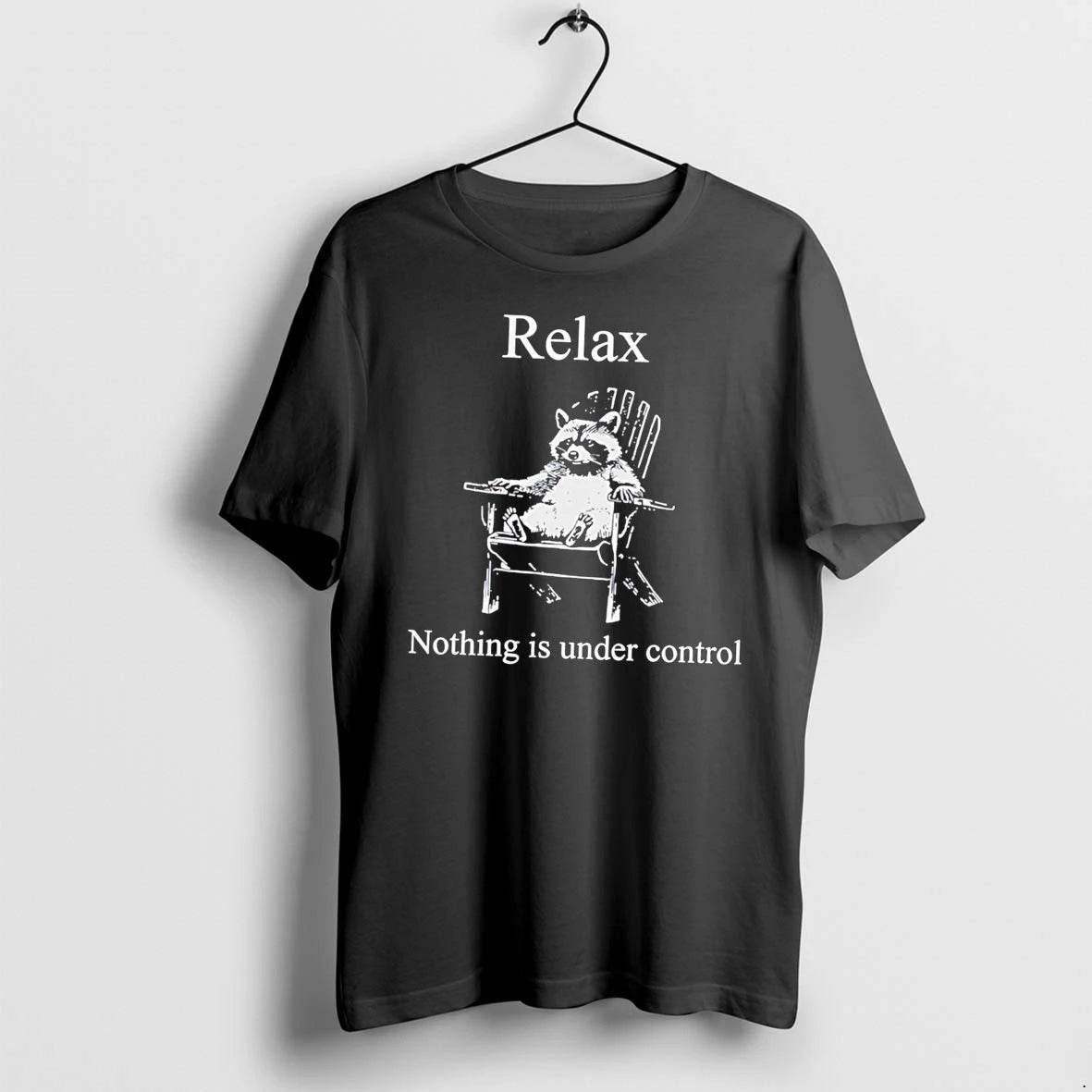 Officials Relax Nothing Is Under Control Raccoon Funny Animal Tee Premium T Shirt