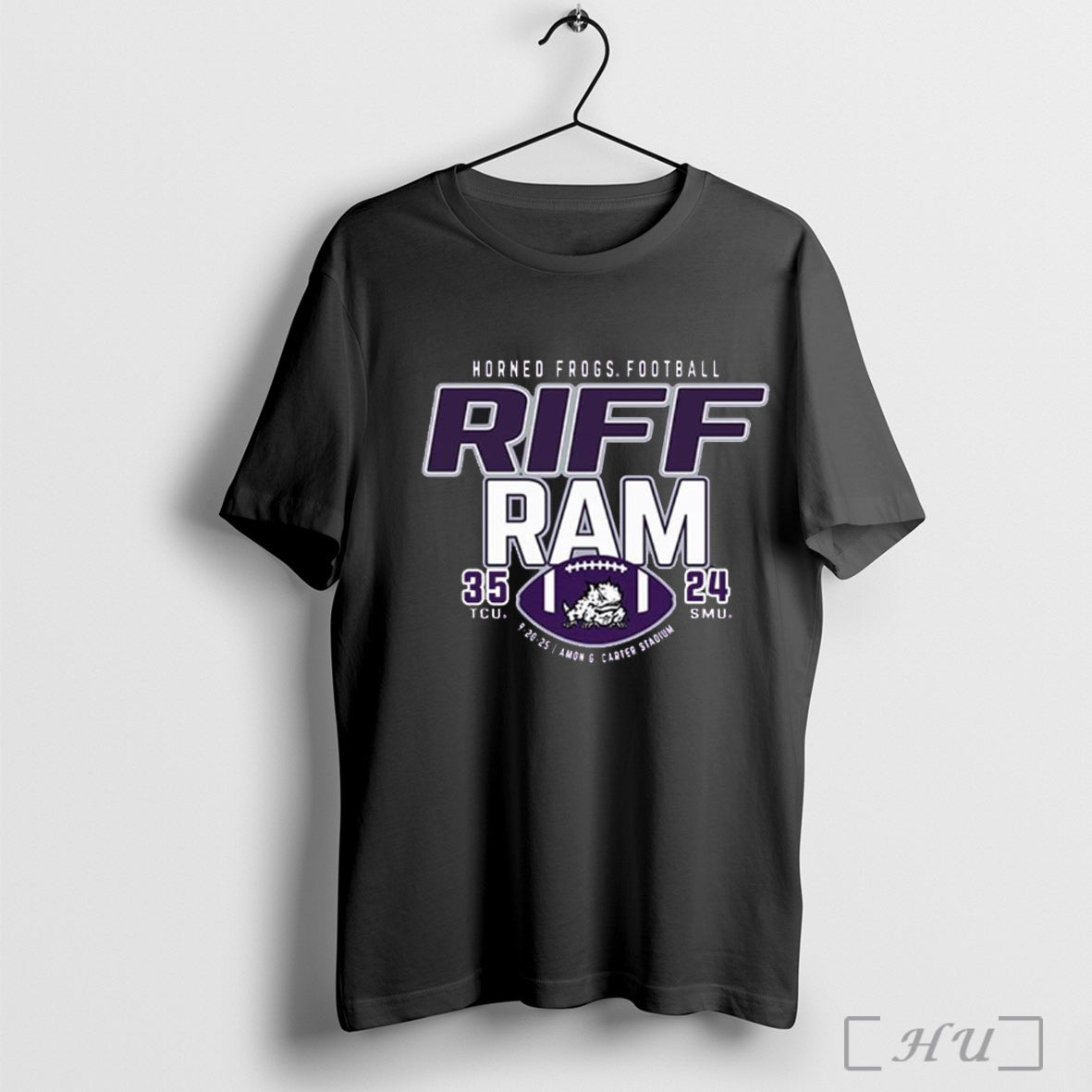 Officials Riff Ram Tcu Horned Frogs 35 24 Smu Mustangs 2025 T Shirt