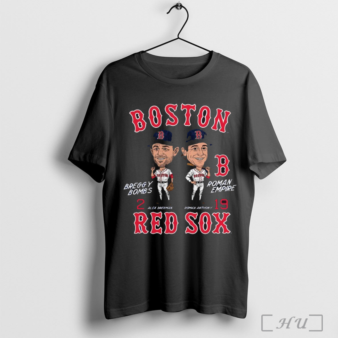 Officials Roman Anthony Alex Bregman Boston Red Sox Caricature Player Duo T Shirt